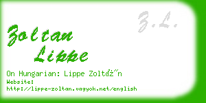 zoltan lippe business card